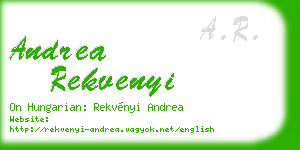 andrea rekvenyi business card